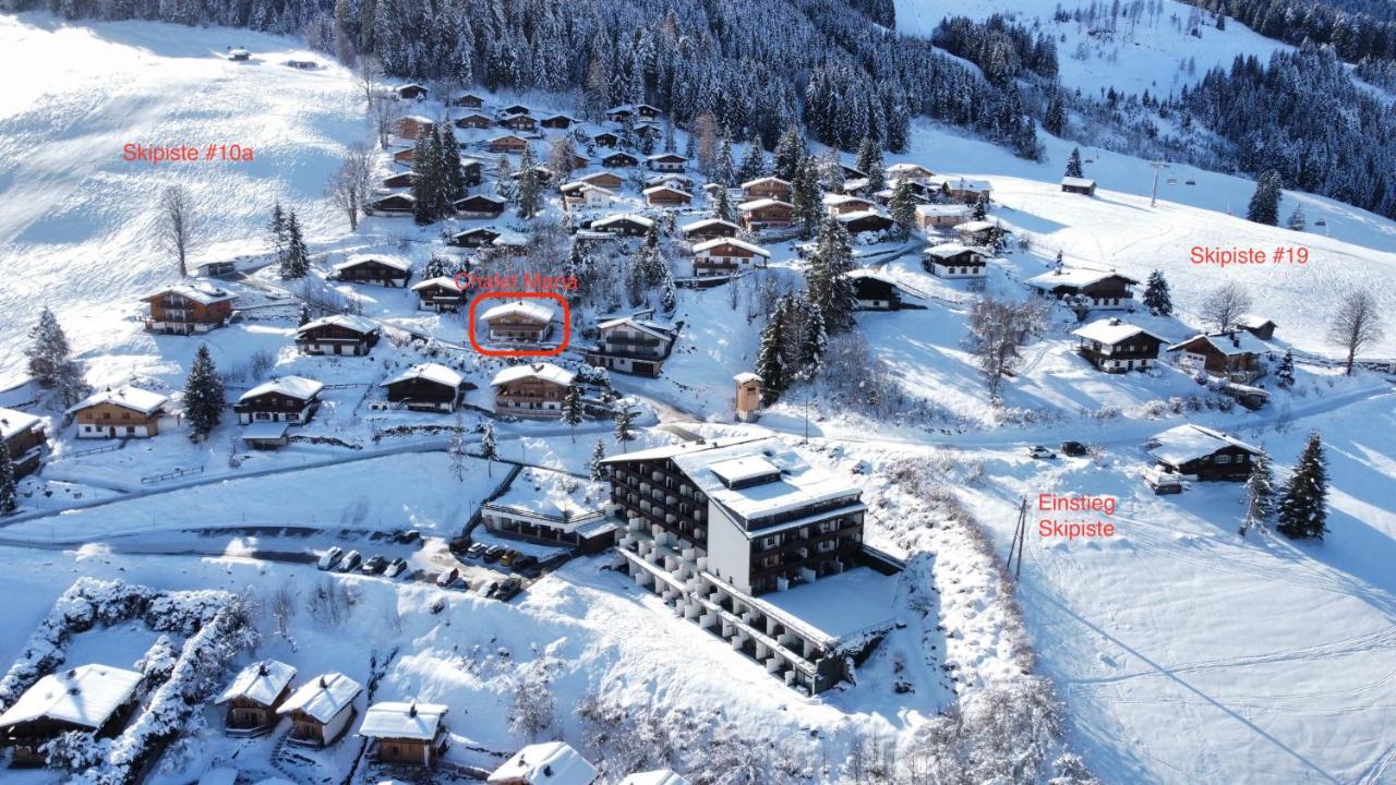 Ski-In & Ski-Out Out Chalet Maria With Amazing Mountain View Maria Alm am Steinernen Meer Bagian luar foto