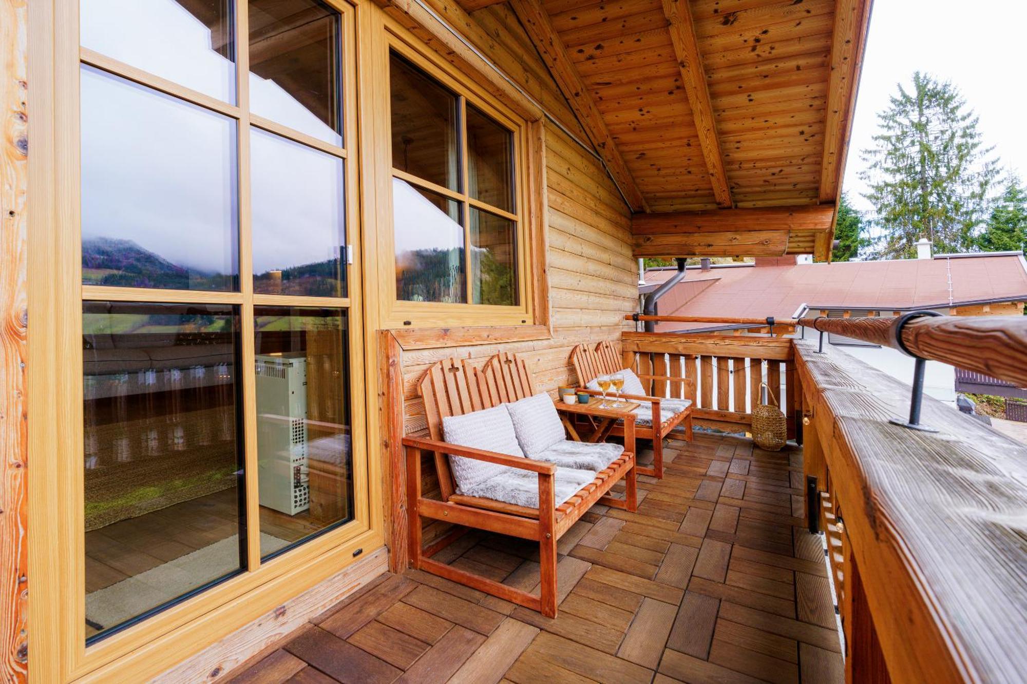 Ski-In & Ski-Out Out Chalet Maria With Amazing Mountain View Maria Alm am Steinernen Meer Bagian luar foto